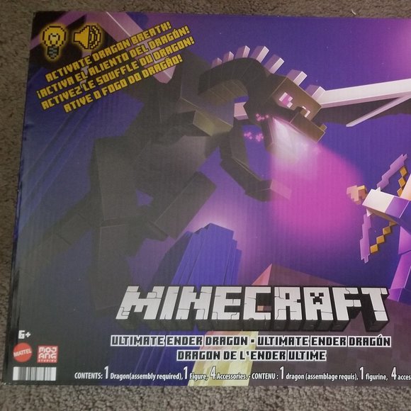 Minecraft Ultimate Enderdragon & Steve in Enchanted Armor - Picture 3 of 6